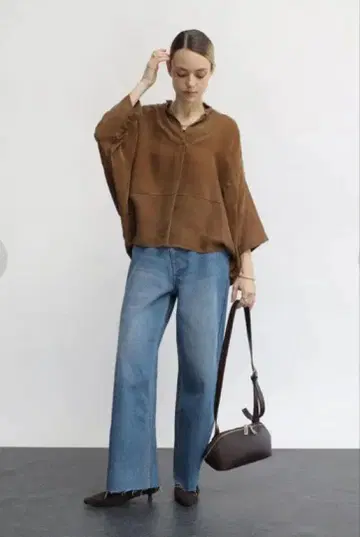 현행 모델 야마다야 Aga 큐프라 피치 스키퍼 블라우스 19000