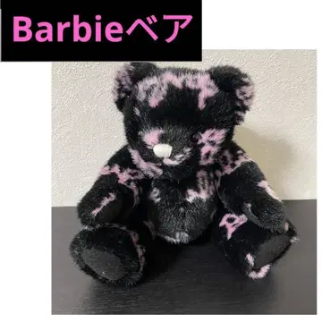 [레어] Barbie 봉제 인형 곰 블랙과 핑크 Barbie 바비 베어