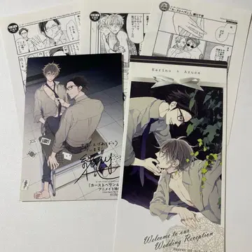 카스트 헤븐 특전 세트 결혼 피로연 초대장 엽서 특전 페이퍼