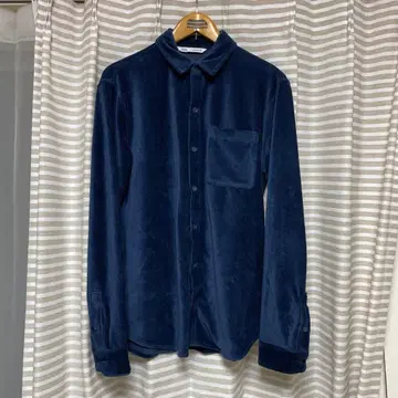 ZARA 네이비 코듀로이 셔츠 M