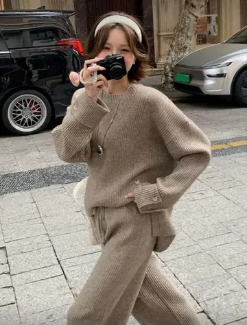 SHEIN 스웨터 & 팬츠 2세트