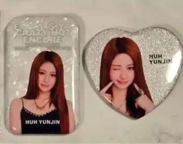 르세라핌 도쿄돔 윤진 캔뱃지 2종 컴프