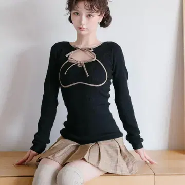 Darich 포인트 체크 미니 원피스