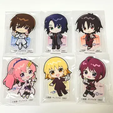 건담 SEED 롤 아이스 아크릴 스탠드 6개 세트