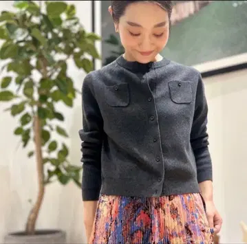 CABaN 코튼 캐시미어 크루넥 가디건