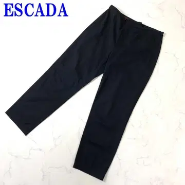 에스카다 슬랙스 팬츠 블랙 울 코튼 36 C2665