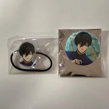 블루 록 전 이토시 린 캔뱃지 페이스 머리끈