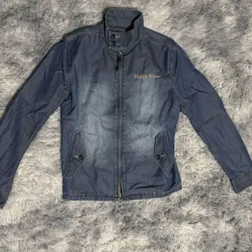 데님 자켓 구제 의류 더블 지퍼