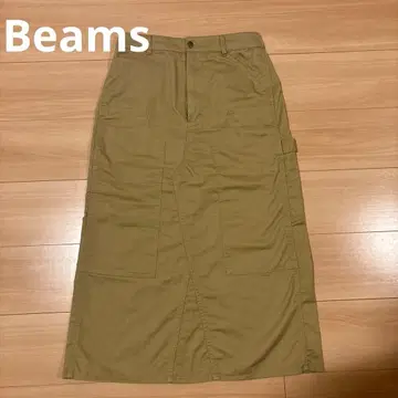 BEAMS BOY 베이지 타이트 스커트