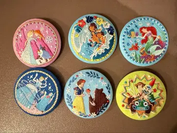 디즈니 자수 캔뱃지 2 안나 모아나 신데렐라 토이스토리 아리엘