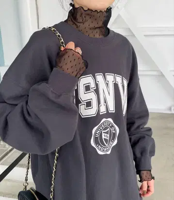 스픽 앤 스팬 도트 튤 상의 튤 상의 시어 티셔츠