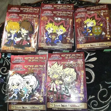 유희왕 듀얼몬스터즈 페어 러버 스트랩 컬렉션 5개 세트 새상품급