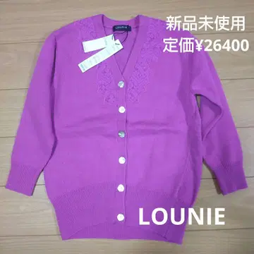 [새상품] 정가 26400엔 LOUNIE 핑크 긴팔 가디건