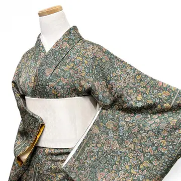 코몬 미치나가토리 당화 칠보 능 당초 페이즐리 기모노 123b d ms