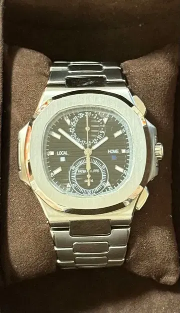 자동 태엽 손목시계 블랙 커스텀