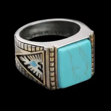 [ A030 ] 반지 남성용 여성용 블루 파랑 액세서리 반지 20호