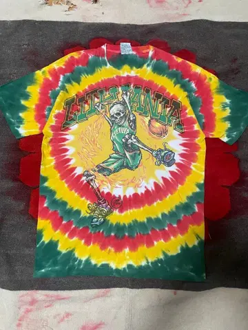 90s 리퀴드 블루 리투아니아 농구 티셔츠