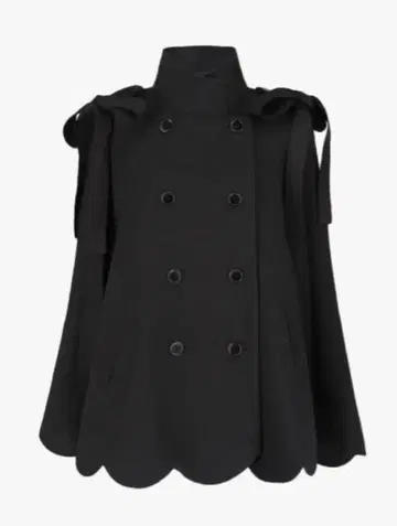 Bibiy MELINDA CAPE 판초 코트 케이프 코트 블랙