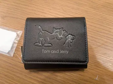 톰과 제리 3단 폴더형 지갑 블랙