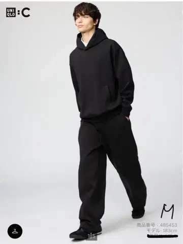 UNIQLO 맨투맨 와이드 팬츠 긴 길이 M