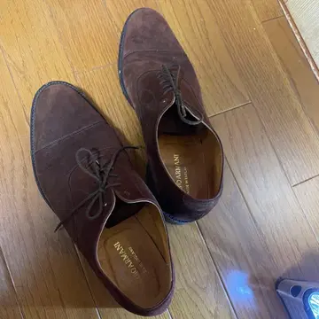 GIORGIO ARMANI 브라운 스웨이드 신발