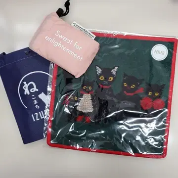 코스메 키친 쿠라하시 레이 페이러 타월 손수건(레드) 에코백