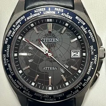 야마상 매진 CITIZEN ATTESA 블랙 손목시계