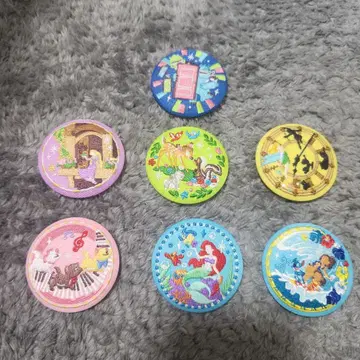 디즈니 자수 캔뱃지 7개 미사용품