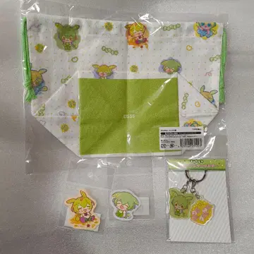 즈다몬 4종 세트 런치 복조리 키링 스티커