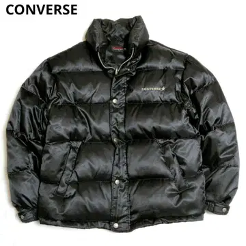 00s y2k 컨버스 눕시 다운 자켓 자수 로고 블랙 L