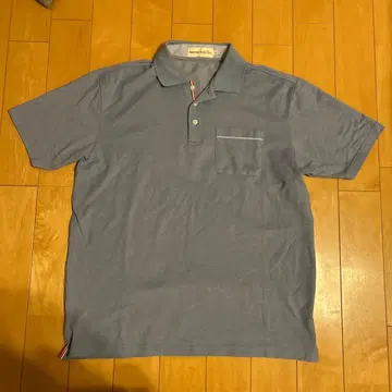 TAKASHIMAYA Style Plus 라이트 블루 피케 셔츠 L