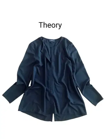 새상품급 Theory 슬릿넥 블라우스 긴팔