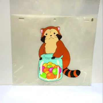 너구리 라스칼 캔디 한정 복각 애니메이션 셀화 인증서 포함 55/200