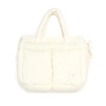 andmary Mary 퀼팅 니트 백 아이보리