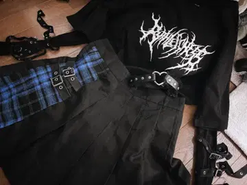 지뢰계 세트 스커트 지뢰계 셔츠 귀여운