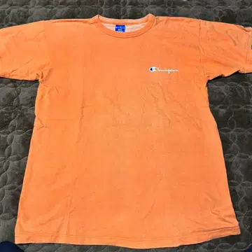Champion 오렌지 T셔츠 USA 90s 구제 의류