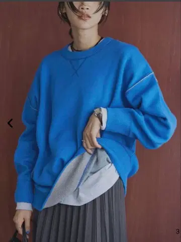 coen 맨투맨 느낌 리버서블 니트 풀오버