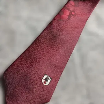 JFA 축구 넥타이 크림슨 컬러 계열 일본제