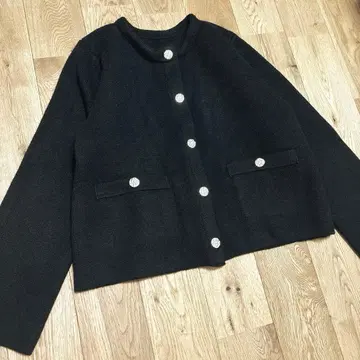 Re: EDIT 니트 골드 버튼 숏코트 블랙