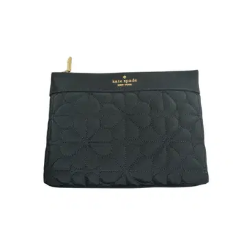 새상품 kate spade 스페이드 플라워 퀼트 파우치 블랙