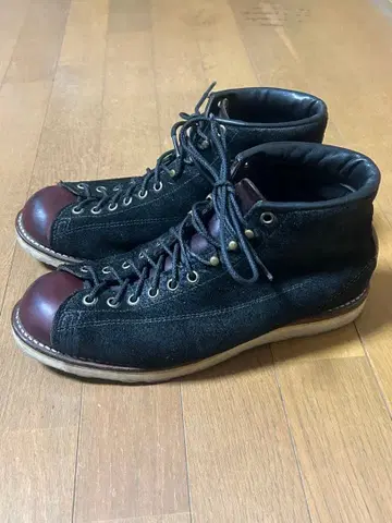 치페와 몽키 부츠 블랙 스웨이드 짙은 갈색