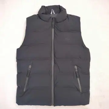 고품질 LACOSTE 심리스 다운 베스트 실루엣 로고 블랙 50