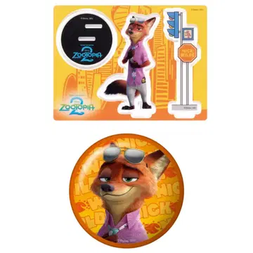 주토피아2 해피 복권 닉 G상 아크릴 스탠드 I상 캔 거울