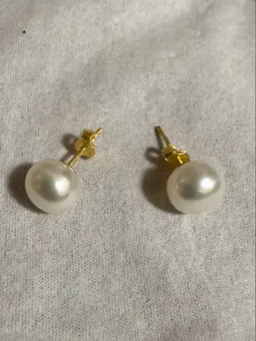 펄 스터드 귀걸이 실버 GP