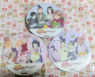NARUTO BORUTO 산리오 애니카페 특전 코스터 3종 세트