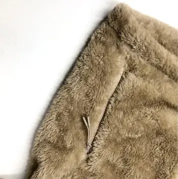 방풍 퍼 리 플리스 풀 집업 후드티 S 보아 베이지 430126