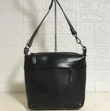 no38610 배기 포트 천연 가죽 올 가죽 숄더 백