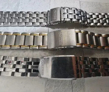 20mm SEIKO 정품 남성용 시계 벨트 메탈 밴딩 실버 콤비