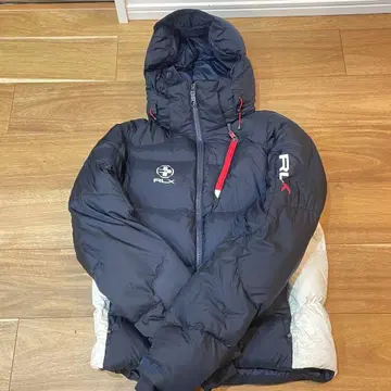 RLX 후드 부착 다운 자켓 네이비 랄프 로렌