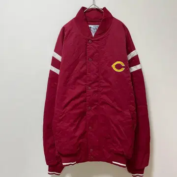 러셀 애슬레틱 빨간색 바시티 자켓 L 사이즈